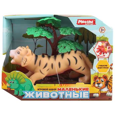 Игровой набор Mioshi Маленькие звери: Тигр 11х5 см дерево