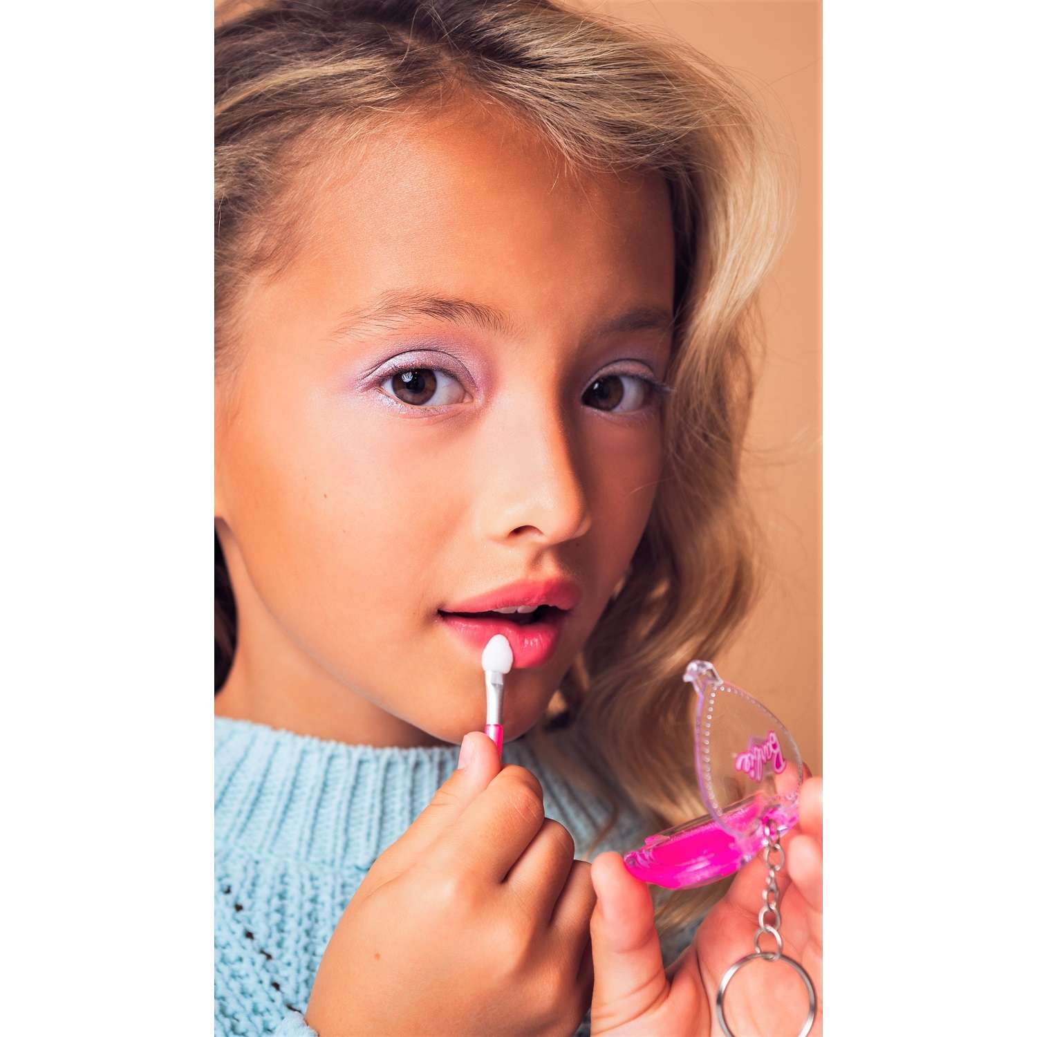 Блеск для губ Barbie Сердце-брелок Детская декоративная косметика для девочек - фото 5