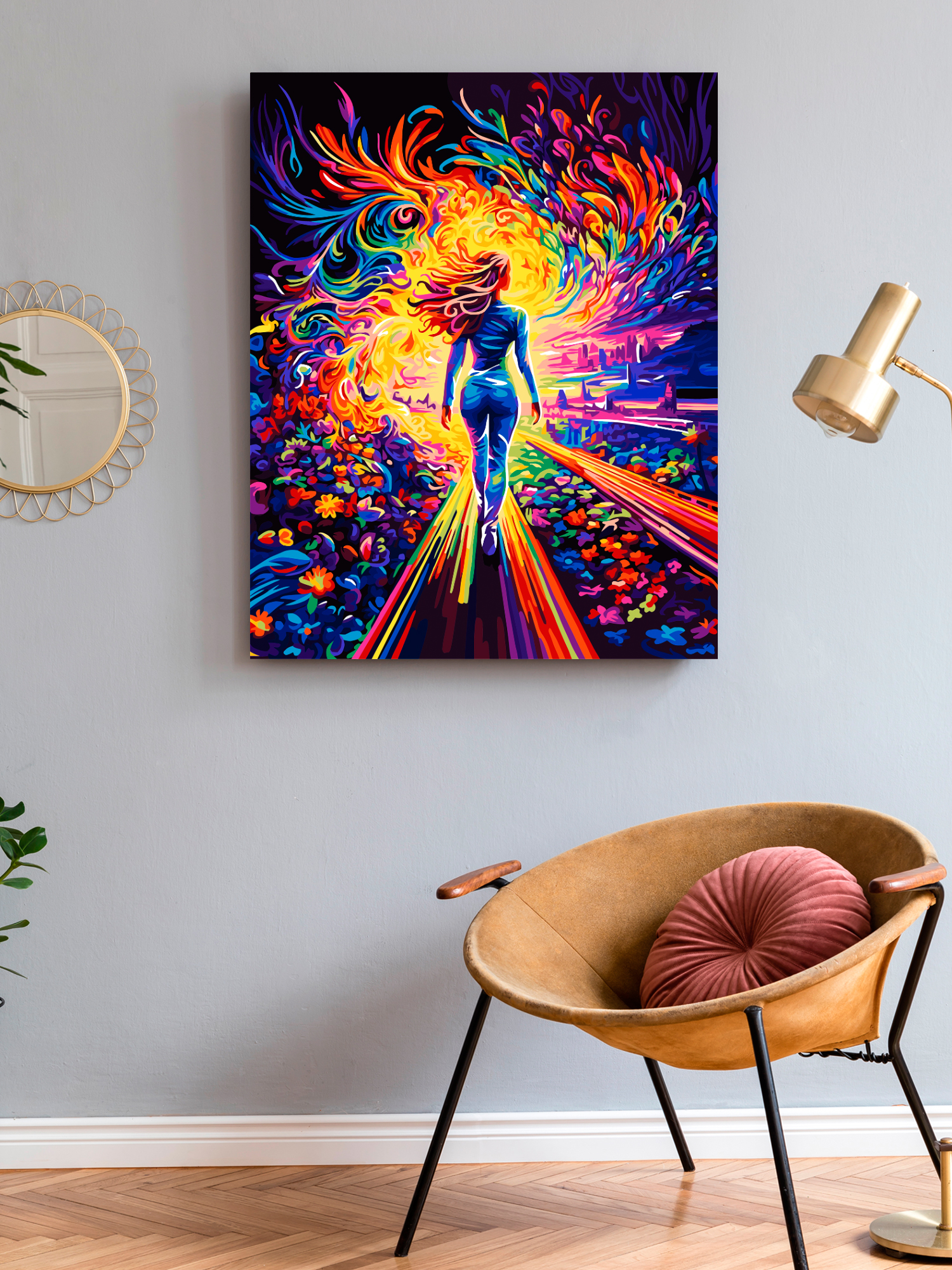 Картина по номерам Art on Canvas холст на подрамнике 40х50 см Красочный путь - фото 3