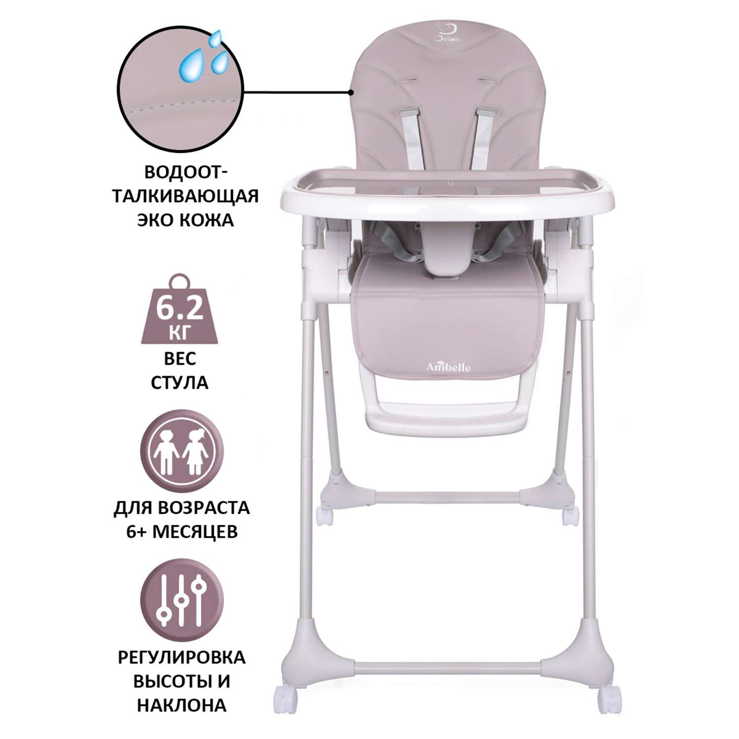 стульчик для кормления jetem 2 в 1