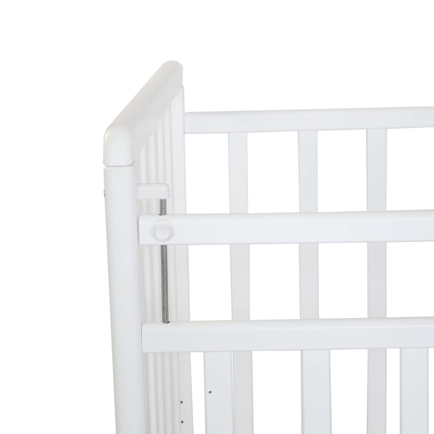 Детская кроватка Babyton колесо-качалка прямоугольная, (белый) - фото 6
