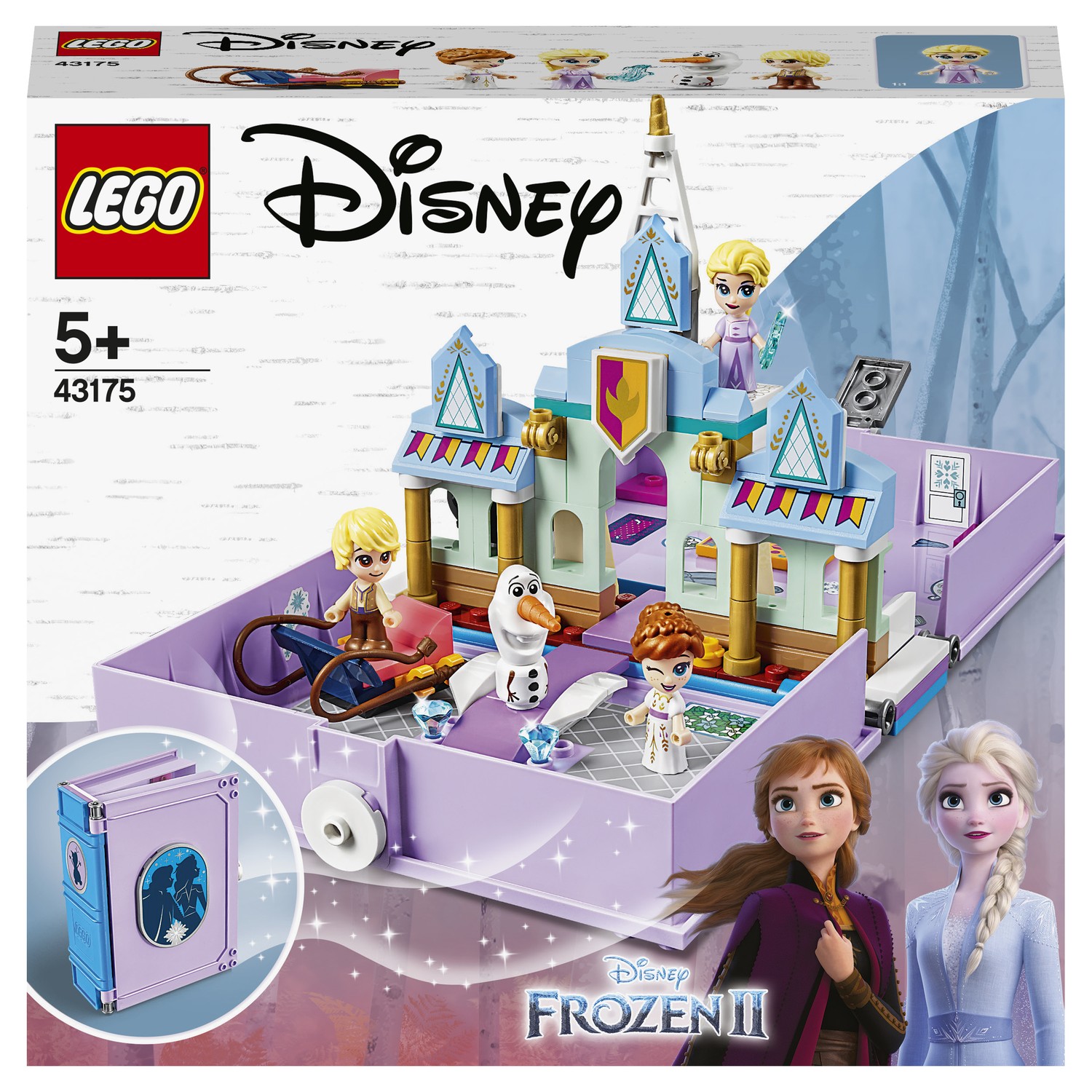 Конструктор LEGO Disney Princess Книга приключений Анны и Эльзы 43175  купить по цене 1299 ₽ в интернет-магазине Детский мир