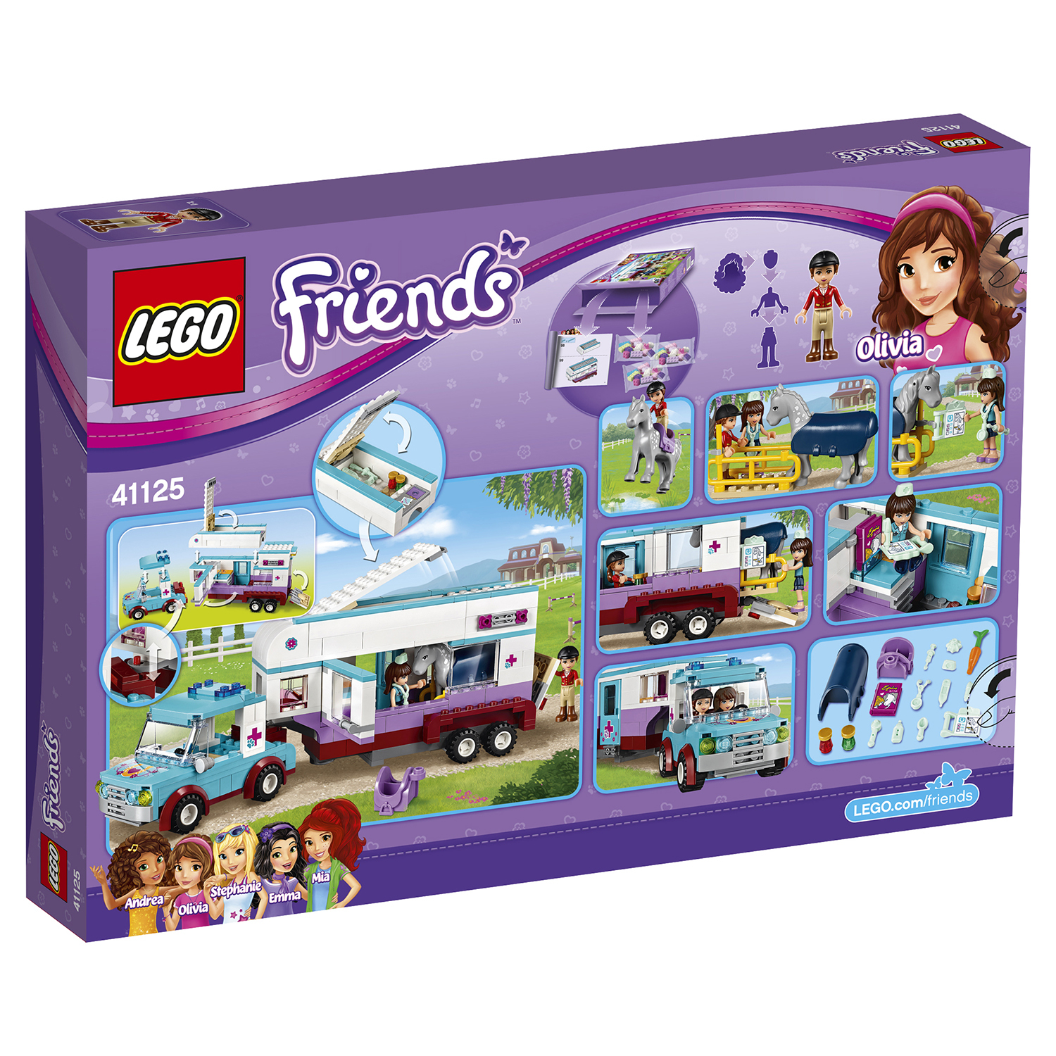 Конструктор LEGO Friends Ветеринарная машина для лошадок (41125) - фото 3