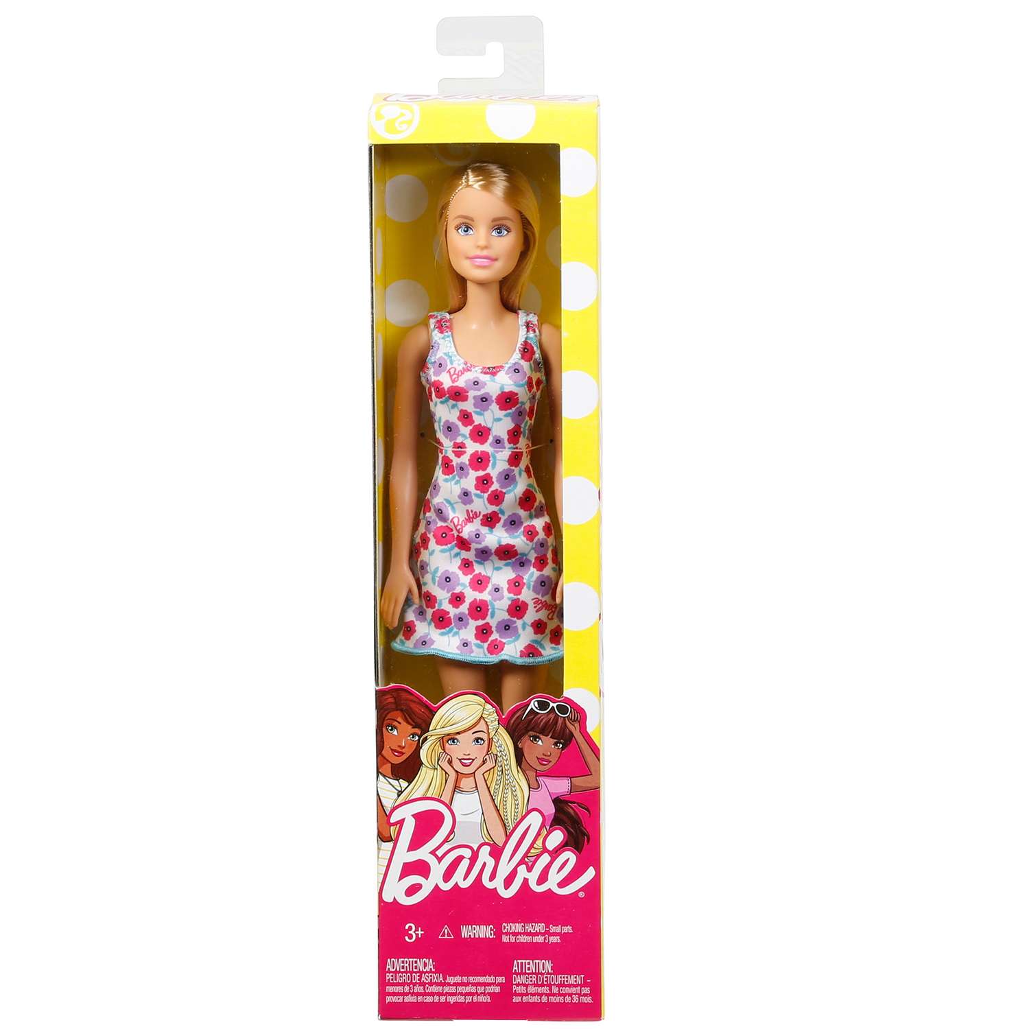 Кукла Barbie в белом платье в цветочек DVX86 DTF41/T7439 - фото 4