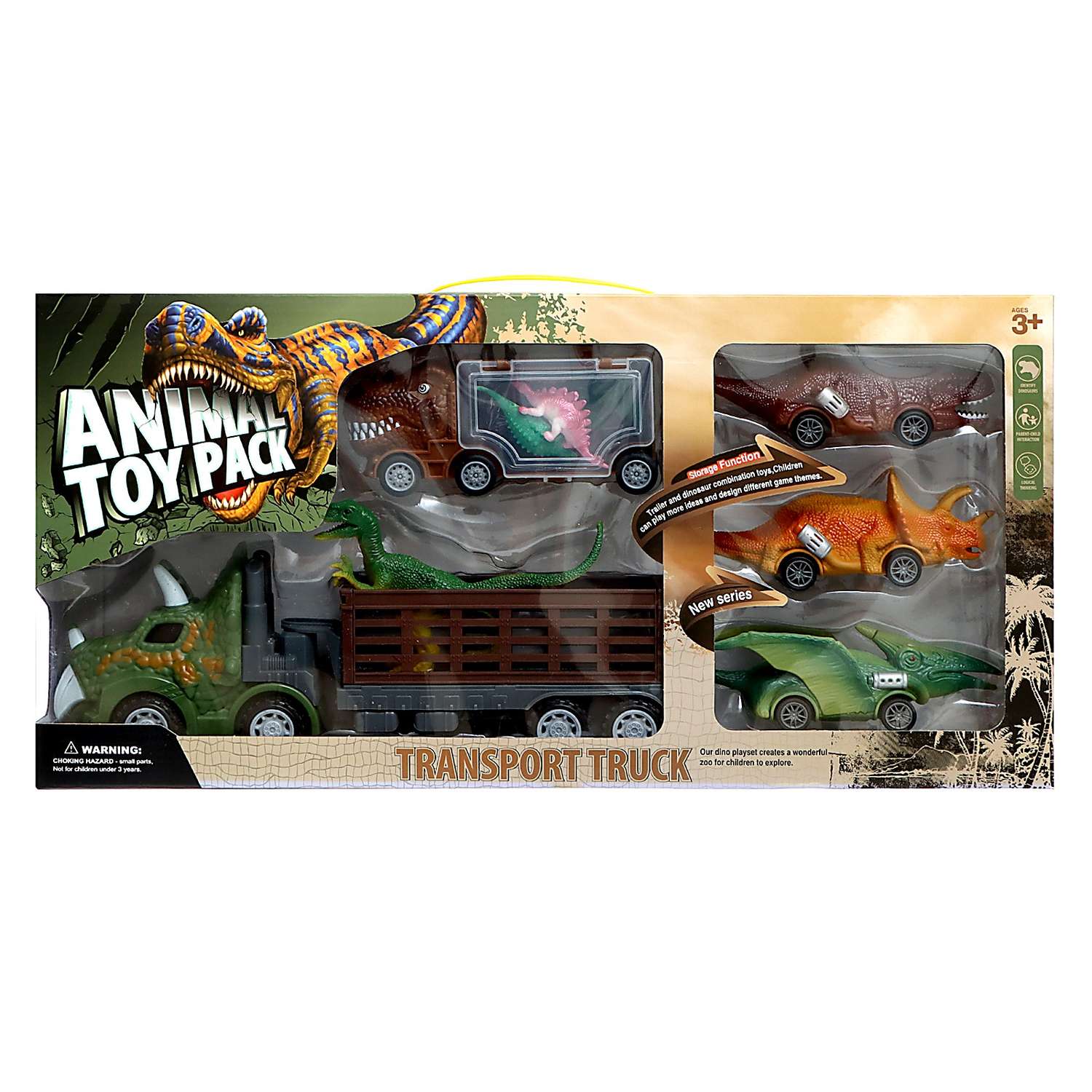 Игровой набор Sima-Land DINO в комплекте 2 грузовика и динозавры 9577526 - фото 25