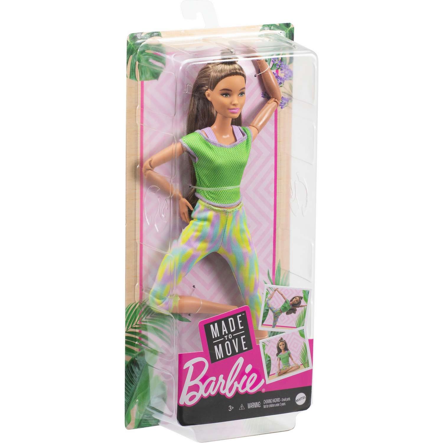 Кукла Barbie Безграничные движения Йога Шатенка GXF05 GXF05 - фото 4