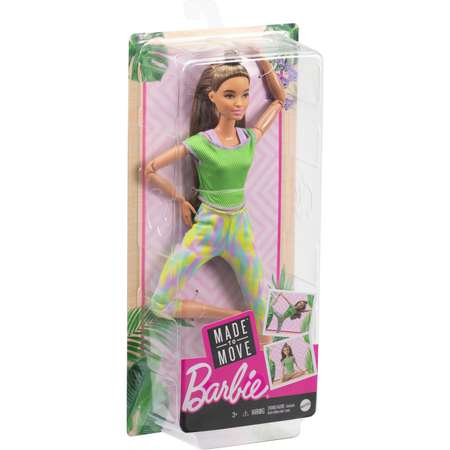 Кукла Barbie Безграничные движения Йога Шатенка GXF05