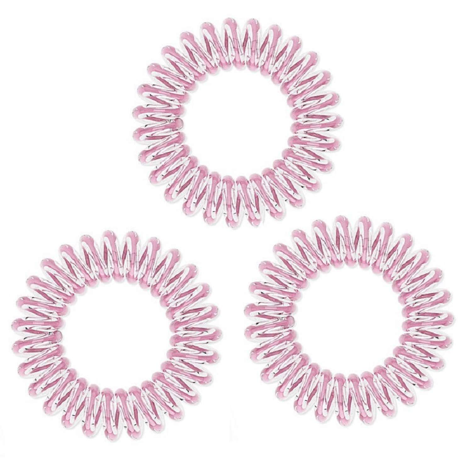 Резинка для волос Beauty Bar спираль Розовая лента 3 шт. - фото 1