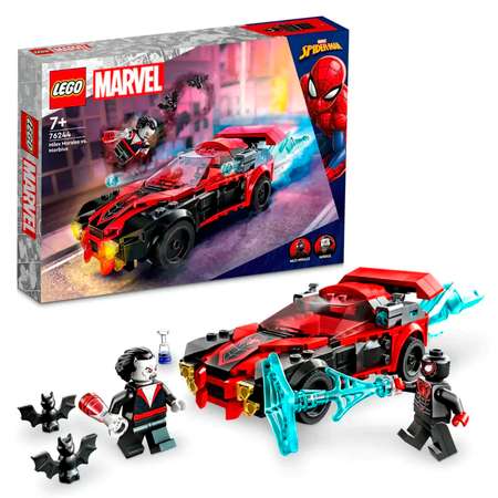 Конструктор детский LEGO Marvel Майлз Моралес против Морбиуса 76244