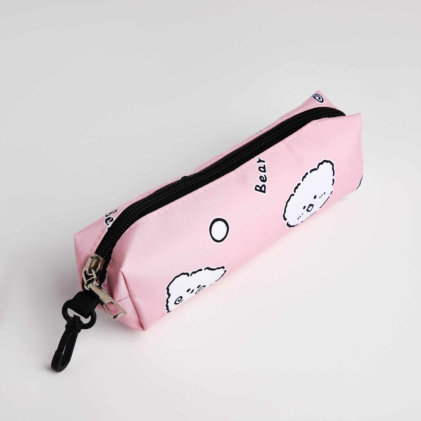 Рюкзак школьный NAZAMOK из текстиля на молнии 3 кармана пенал цвет розовый - фото 6