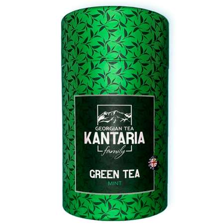 Зеленый крупнолистовой чай KANTARIA c мятой в тубе
