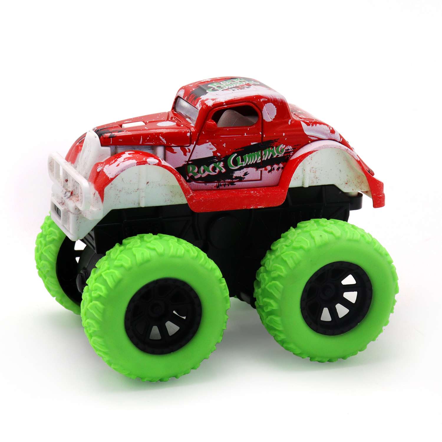 Машинка Funky Toys с зелеными колесами Красная FT8484-5 FT8484-5 - фото 1