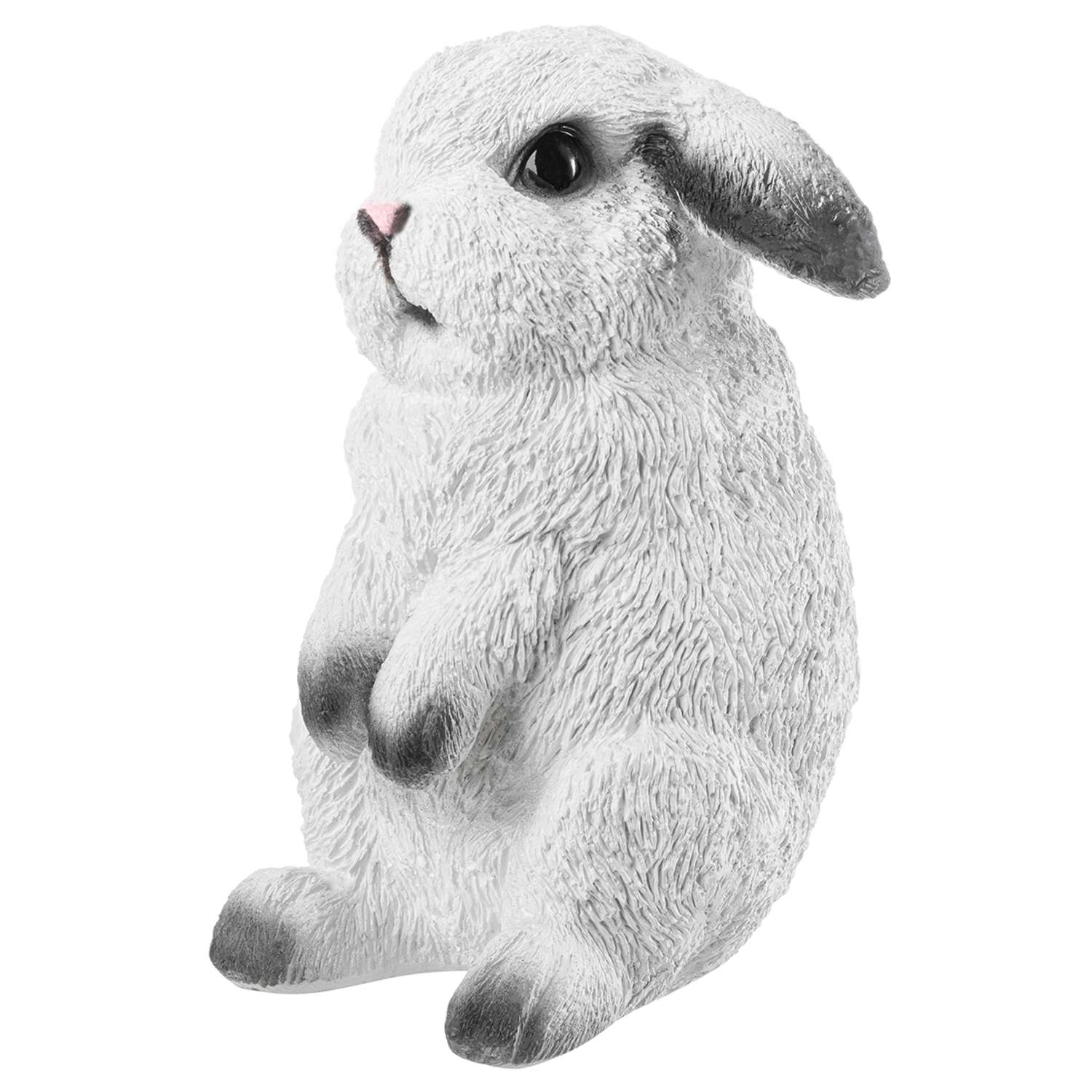 Копилка Elan Gallery 12х11х18 см Кролик милашка. белый с серыми лапками - фото 4