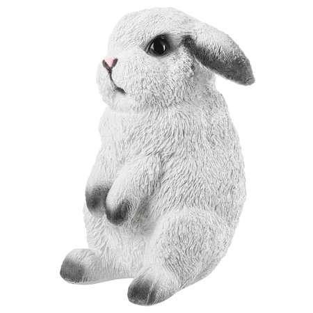 Копилка Elan Gallery 12х11х18 см Кролик милашка. белый с серыми лапками