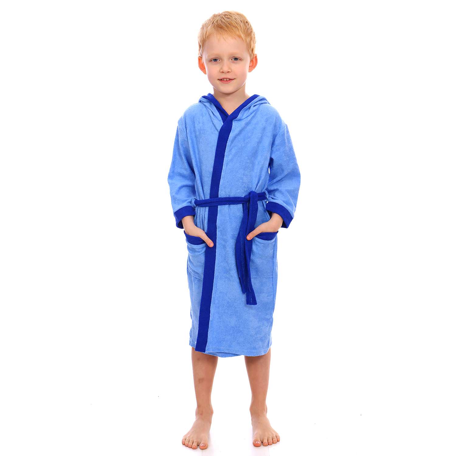 Халат Детская Одежда 8003М/светло-синий - фото 2