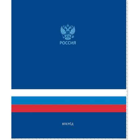 Тетрадь общая Полином Россия А5 48л клетка скрепка обложка картон ассорти 4 штуки