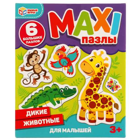 Набор пазлов Умные Игры Дикие животные. Для малышей 6 шт 308414