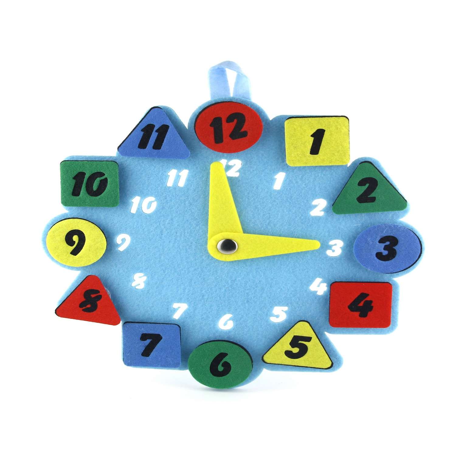 Развивающая игрушка Фетров «Часы.Геометрия» 1601001 - фото 1