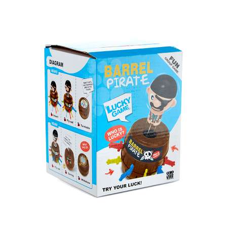 Игра настольная Donty-Tonty детская Пират в бочке