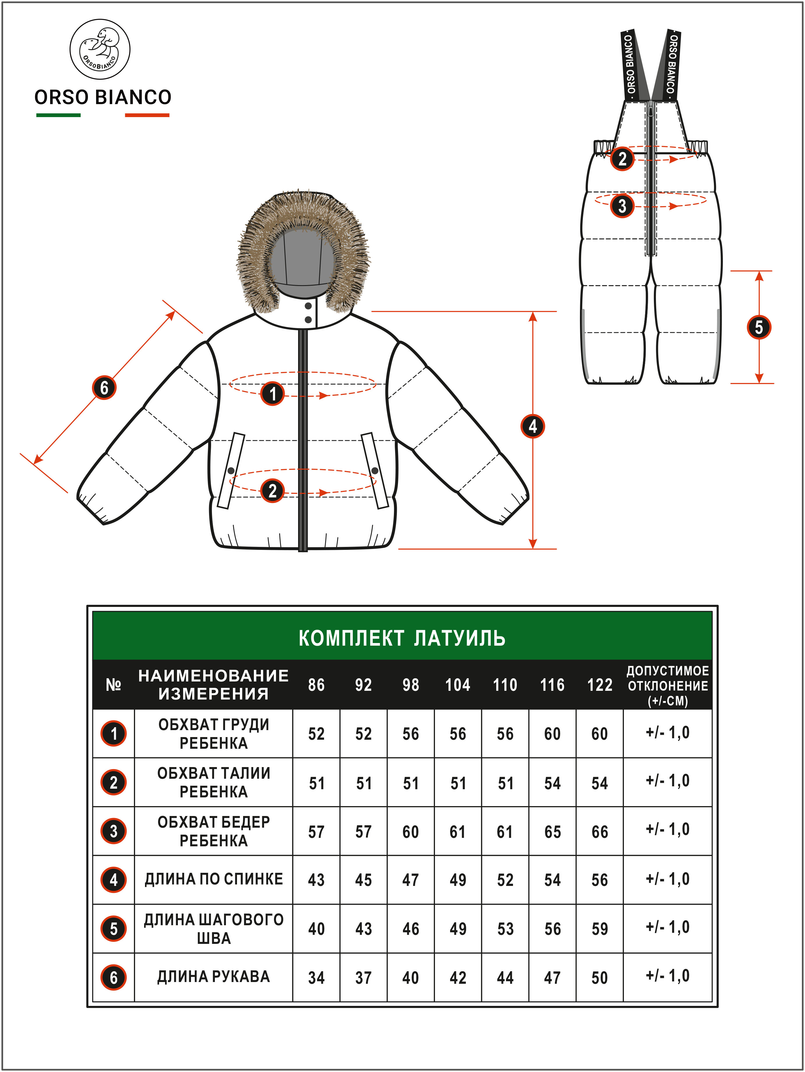 Куртка и полукомбинезон Orso Bianco OB81110-22_т.голубой - фото 20