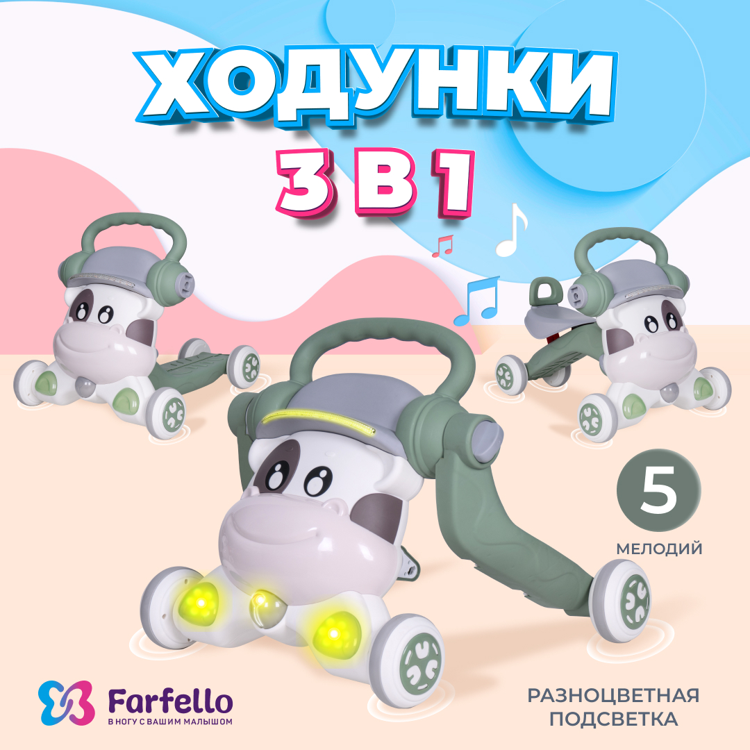 Детские ходунки 3 в 1 Farfello K12 - фото 2