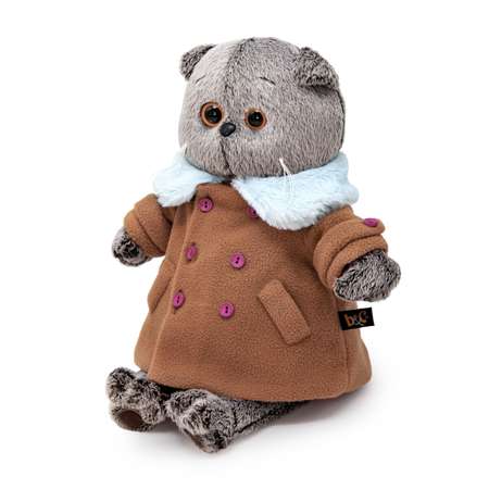 Мягкая игрушка BUDI BASA Басик в флисовом пальто 22 см Ks22-244