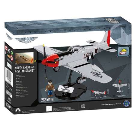 Конструктор COBI Самолет Top Gun Mustang P-51d 265pc Set