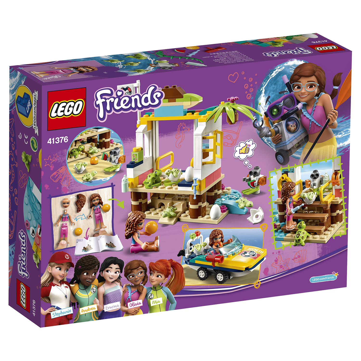 Конструктор LEGO Friends Спасение черепах 41376 купить по цене 1499 ₽ в  интернет-магазине Детский мир