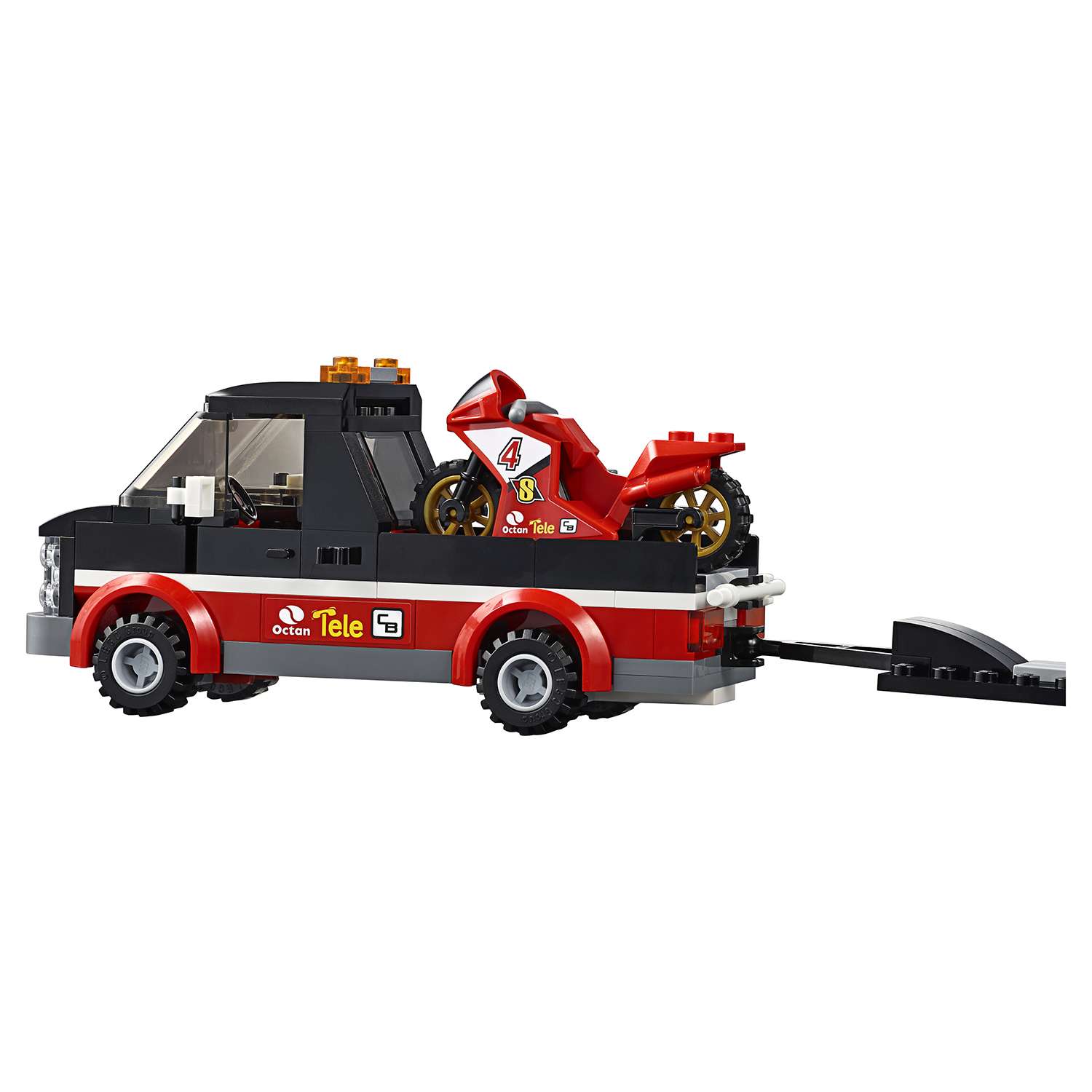 Конструктор LEGO City Great Vehicles Перевозчик гоночных мотоциклов (60084) - фото 9