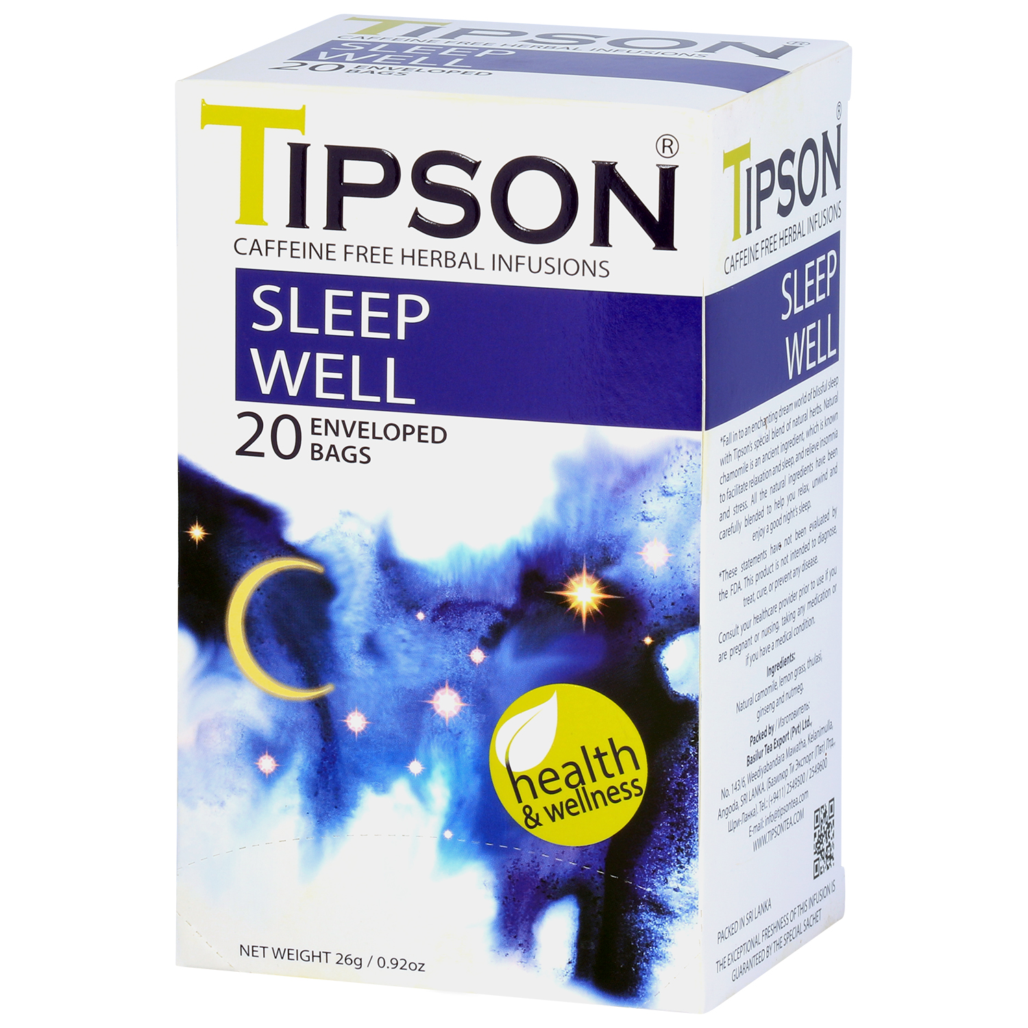 Чай зеленый Tipson На здоровье Sleep well 25 саше - фото 4