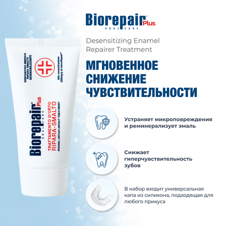 Набор Biorepair Desensitizing Enamel Repairer Treatment препарат для снижения чувствительности 50 мл