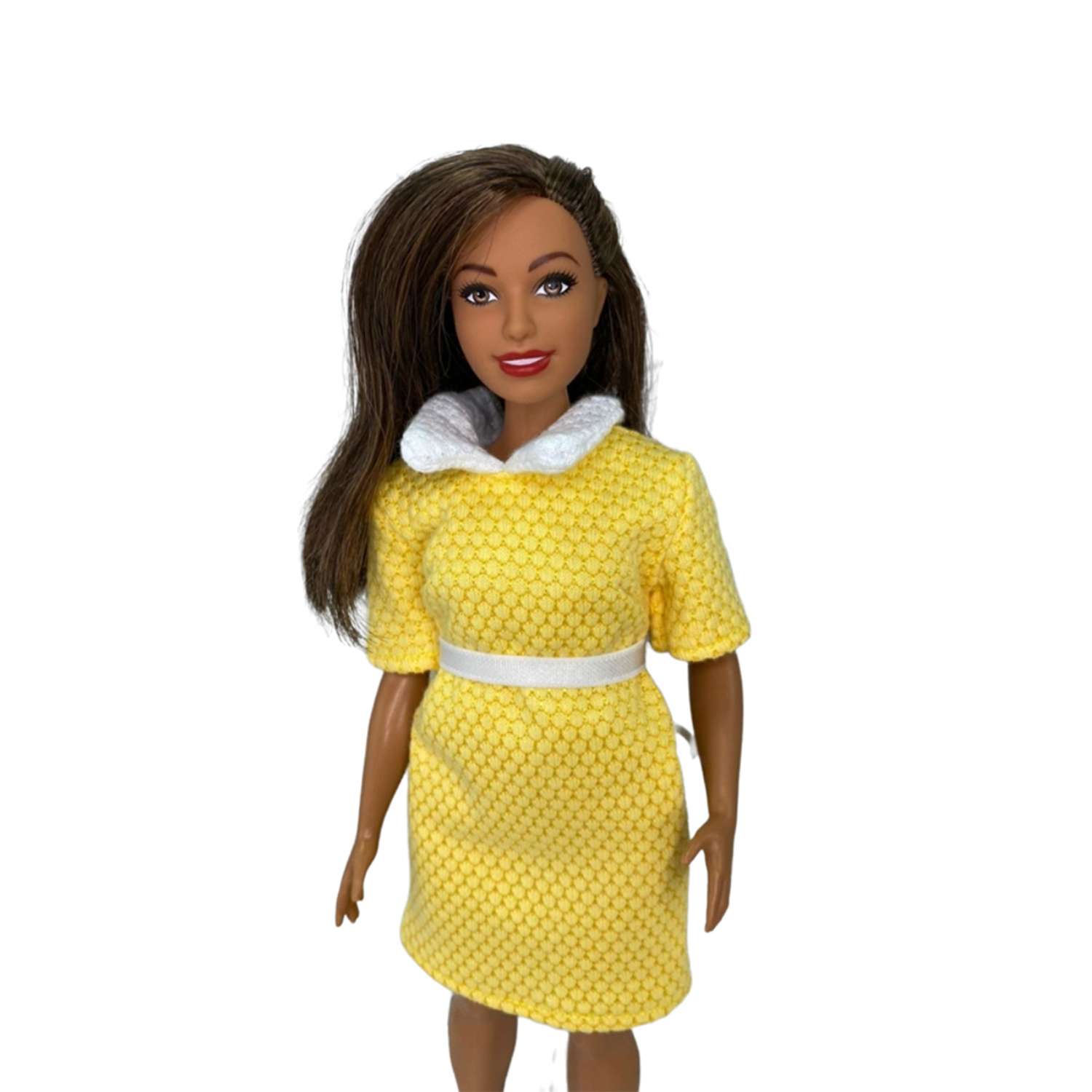 Одежда для куклы Ani Raam Платье желтое с белым воротником для куклы Барби Ani Raam S200 - фото 2