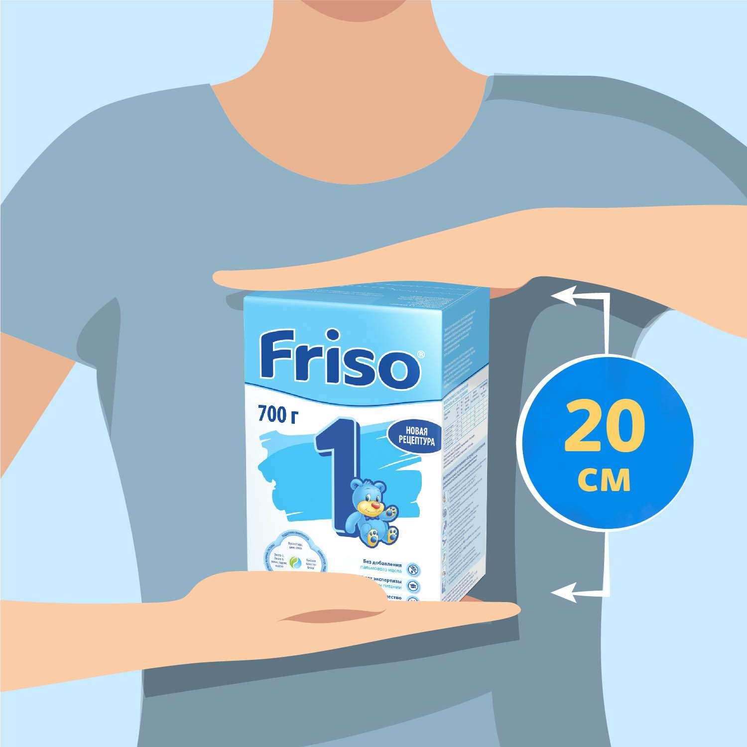 Смесь Friso 1 LockNutri 700г с 0месяцев - фото 12