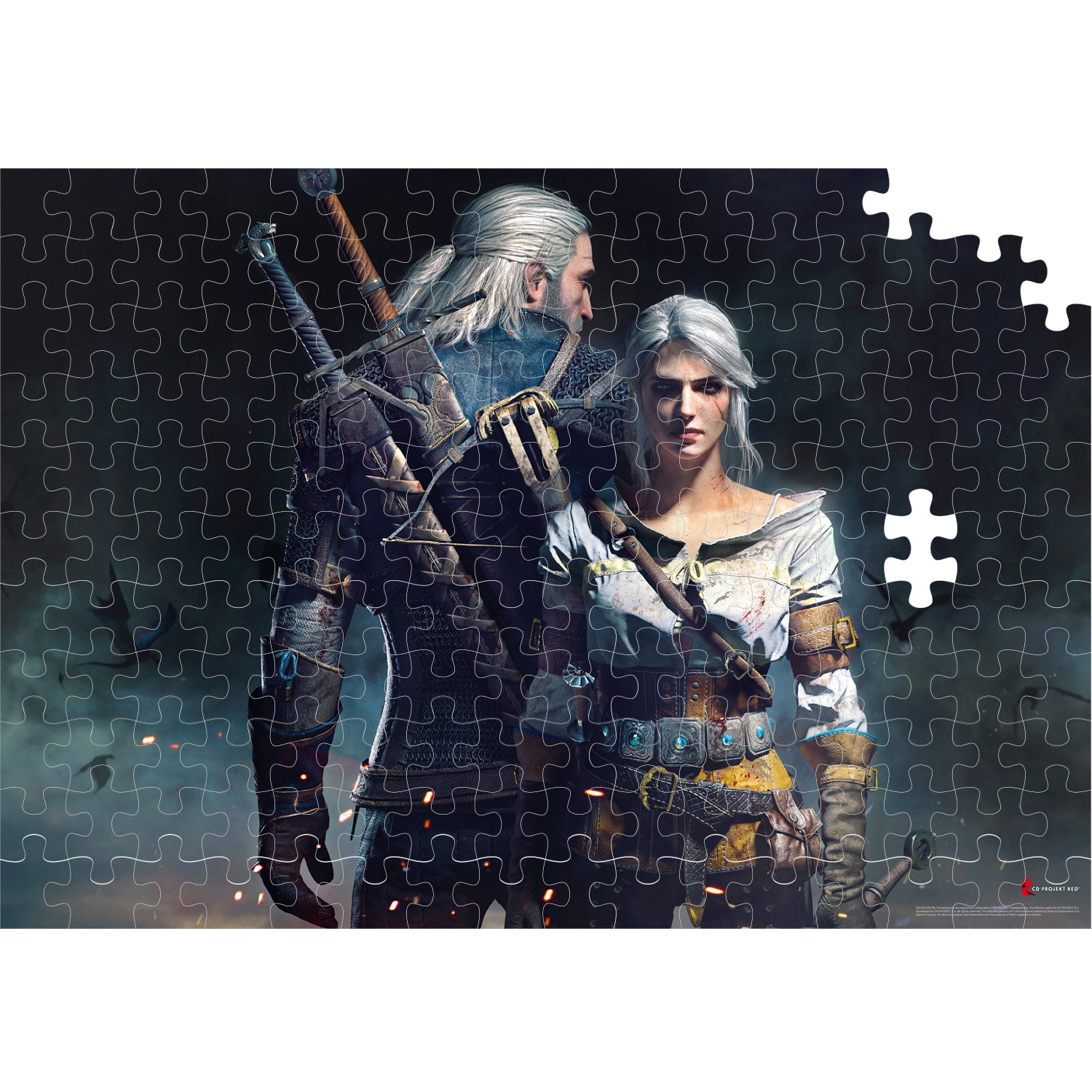 Пазл Good Loot The Witcher Geralt and Ciri - 1000 элементов Gaming серия - фото 5