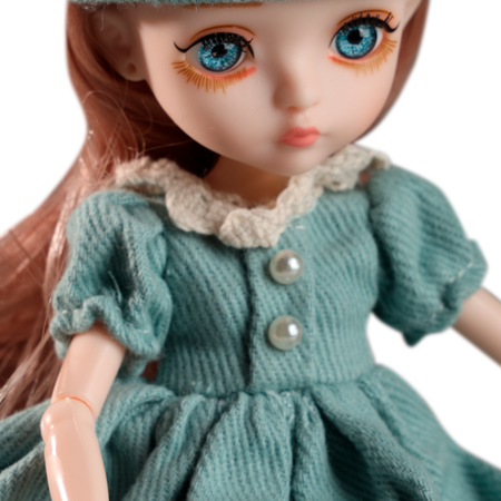 Коллекционная шарнирная кукла WiMI Bjd с большими глазами одеждой и аксессуарами с длинными волосами для девочек 26 см
