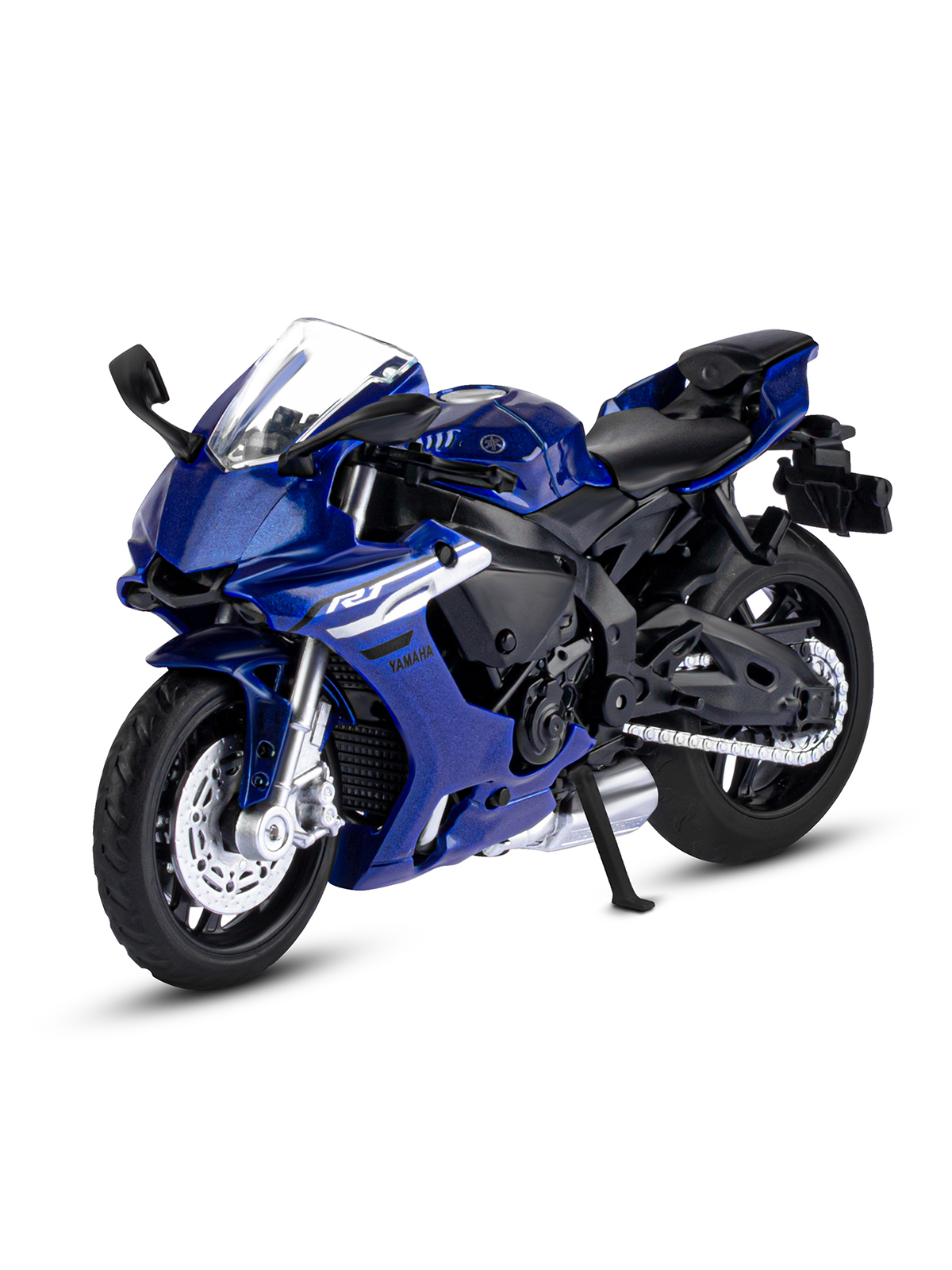 Мотоцикл АВТОпанорама Yamaha YZF R1 1:18 синий JB1251570 - фото 7