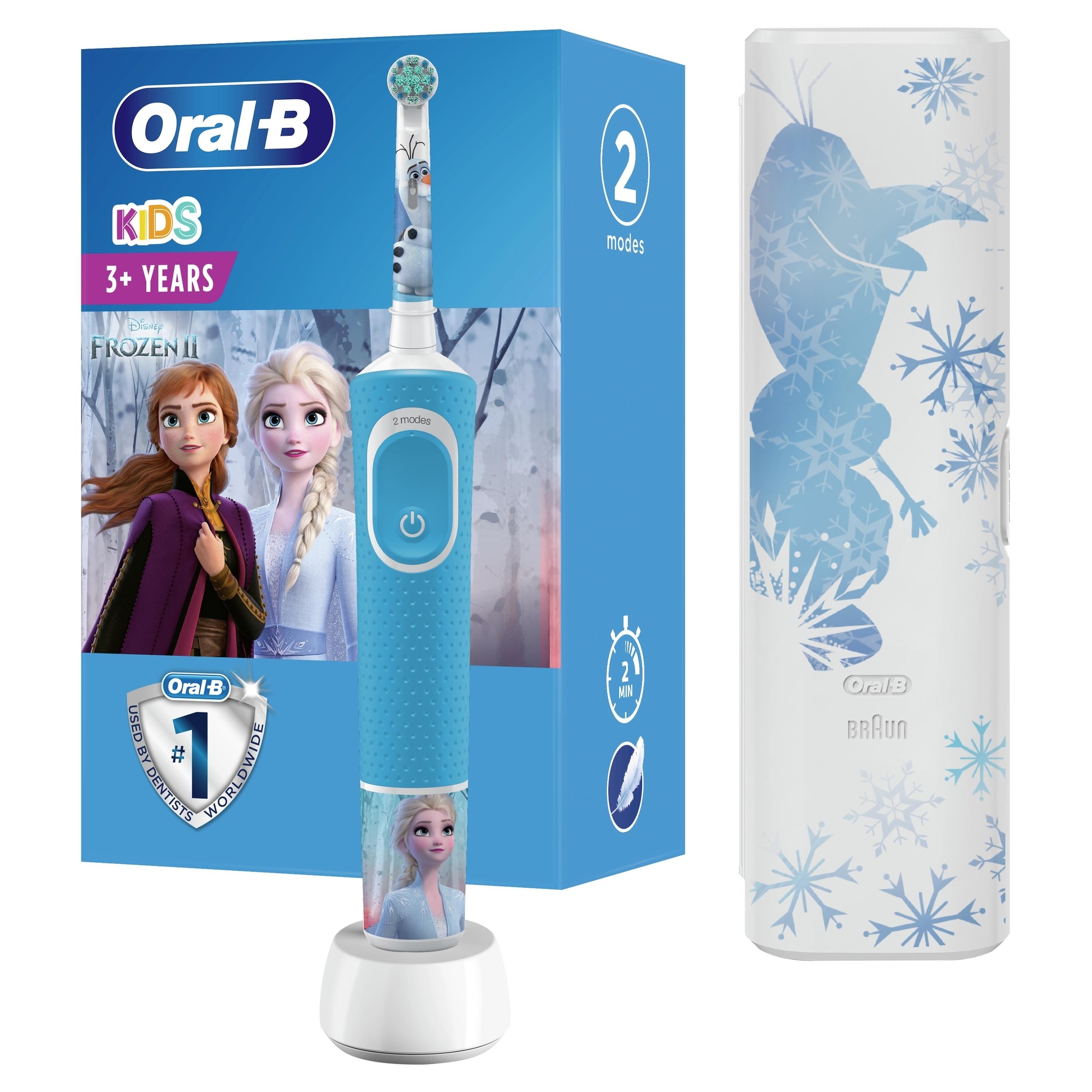 Зубная щетка Oral-B Kids Холодное Сердце 2 электрическая с 3лет 80351763 - фото 1