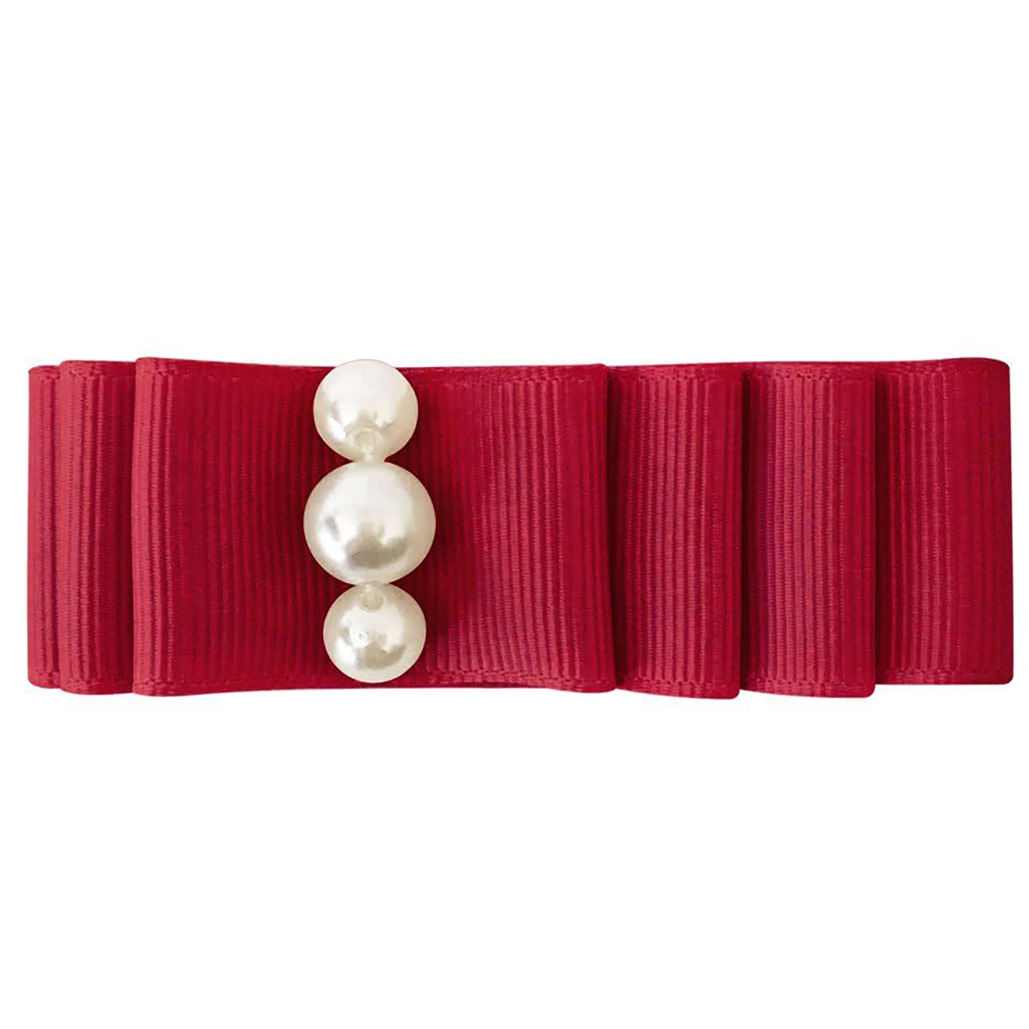 Заколка Milledeux Layered Bow скарлет - фото 1