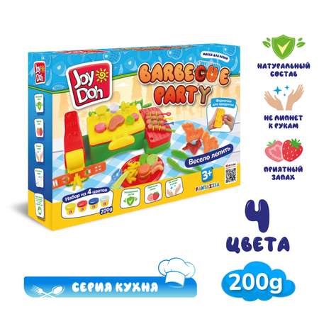 Набор для лепки Joy-Doh Барбекю 4*50г BBQ-200 pot