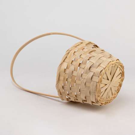 Корзина плетеная Азалия Декор бамбук D13х9хH30см натуральный/150шт