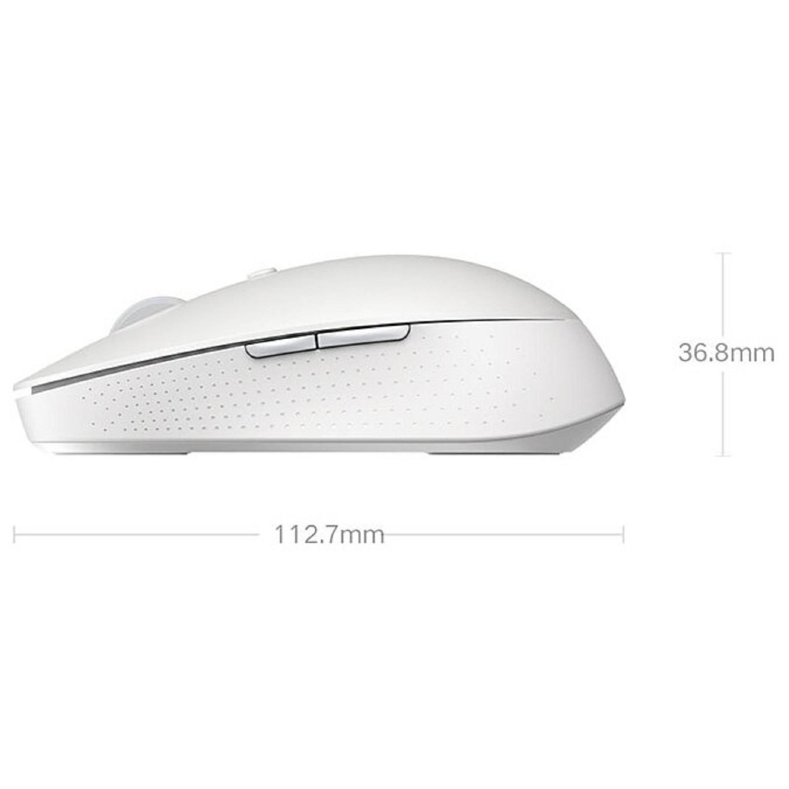 Мышь XIAOMI Mi Dual Mode Wireless Mouse Silent Edition беспроводная 1300 dpi usb белая - фото 7