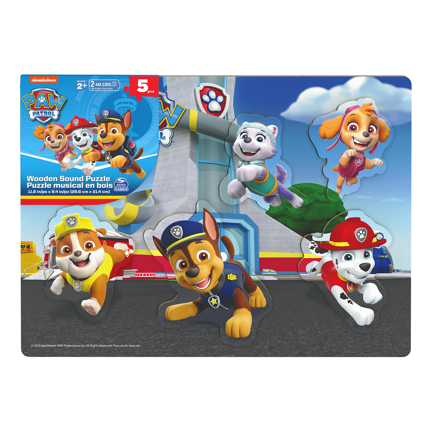 Пазл деревянный Spin Master Paw Patrol 6059998 купить по цене 699 ₽ в  интернет-магазине Детский мир