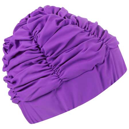 Шапочка для плавания Sima-Land объёмная с подкладом. лайкра. цвет фиолетовый
