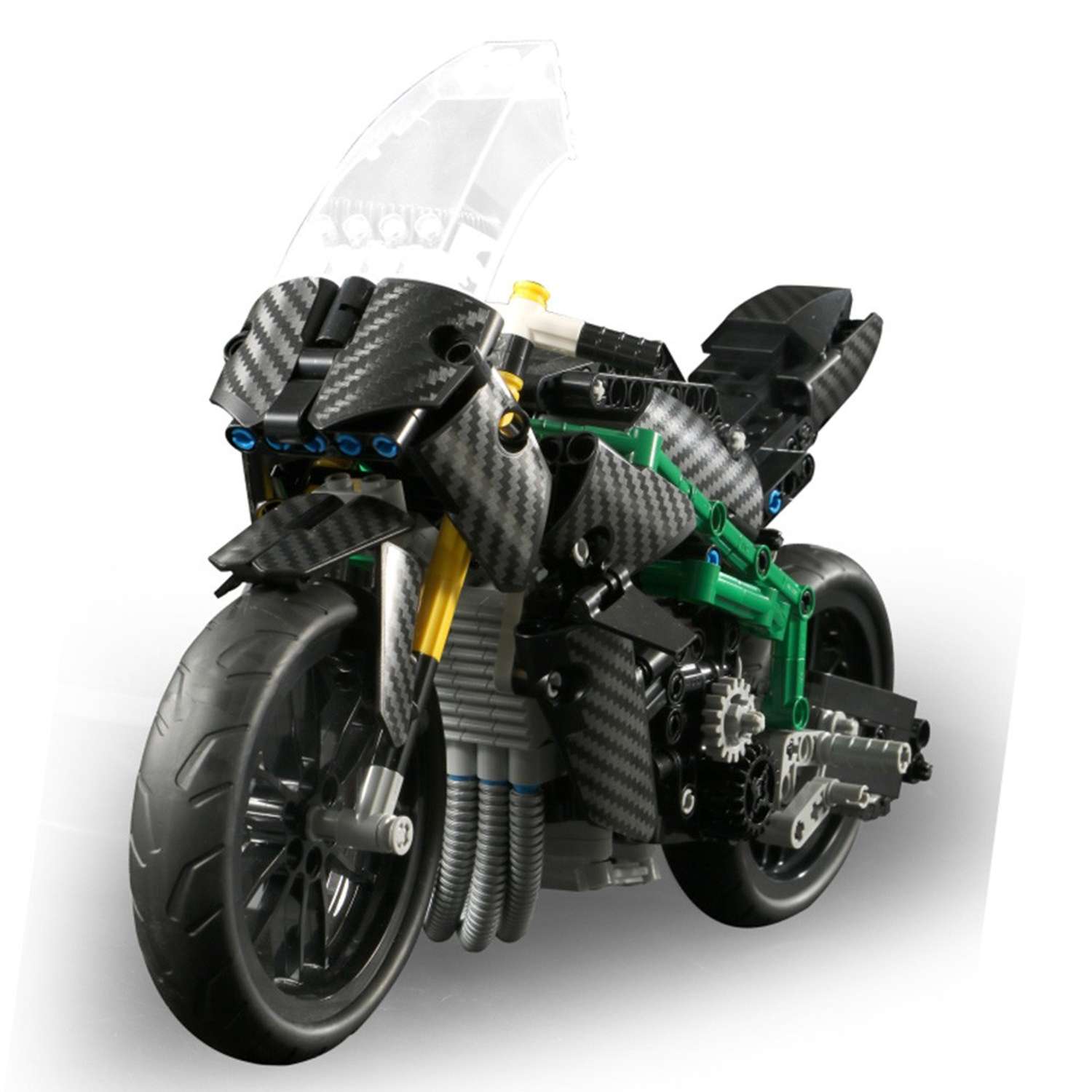 Конструктор Mould King Мотоцикл Kawasaki H2R. 639 деталей - фото 16