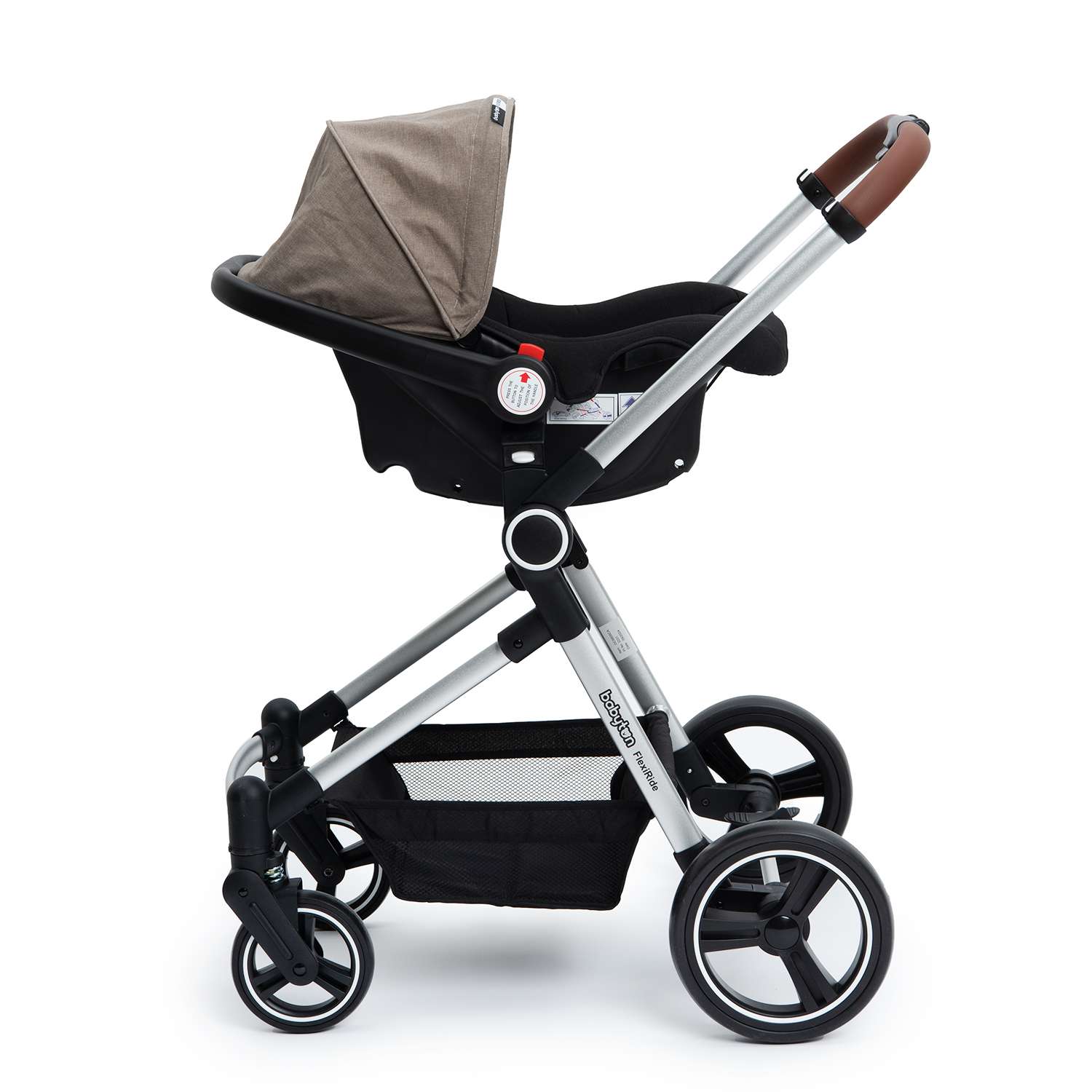 Коляска 3в1 Babyton Flexi Ride Black-Beige - фото 30