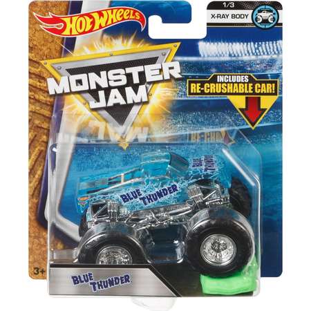 Машина Hot Wheels Monster Jam 1:64 Синий гром FLW85