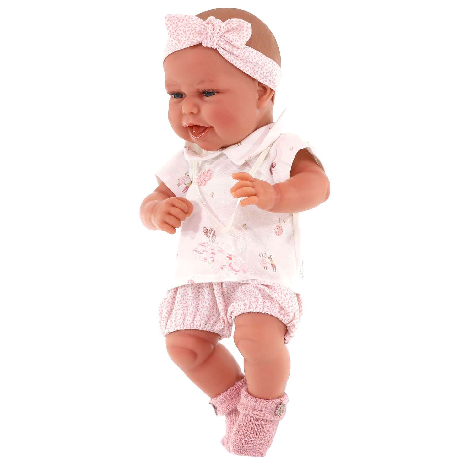 Кукла-пупс Antonio Juan Глория на розовой подушке 33 см виниловая 6028 - фото 3
