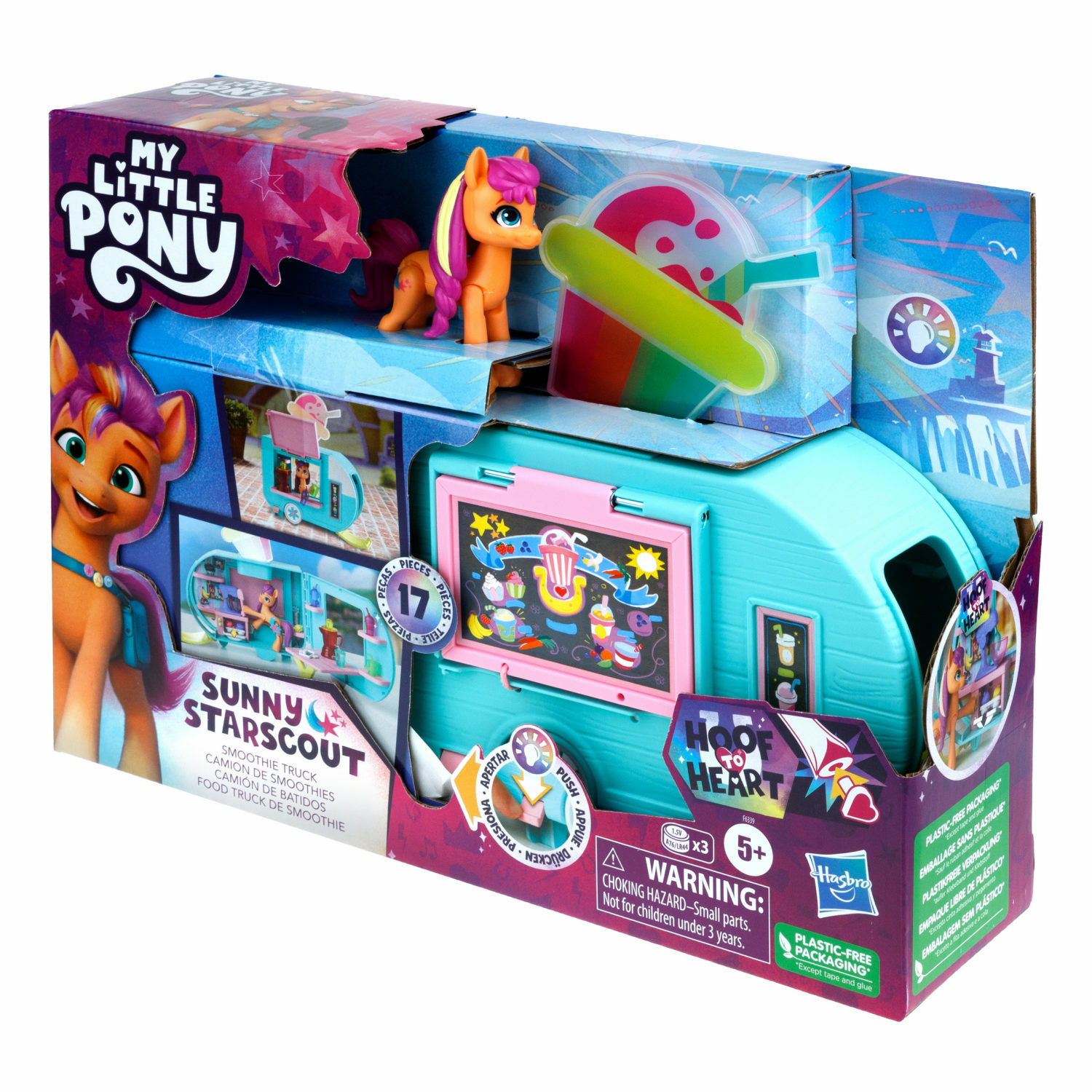 Игровой набор My Little Pony Sunny Starscout Smoothie Truck F6339 - фото 9