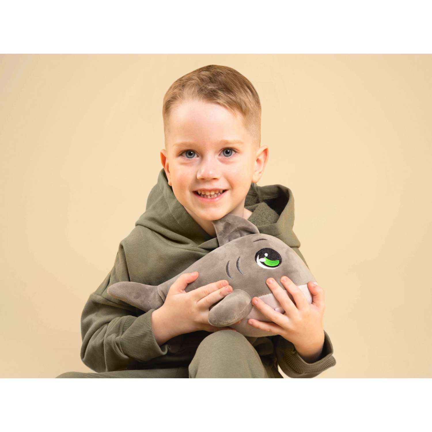 Мягкая игрушка Milo Toys «Акула» цвет серый - фото 9