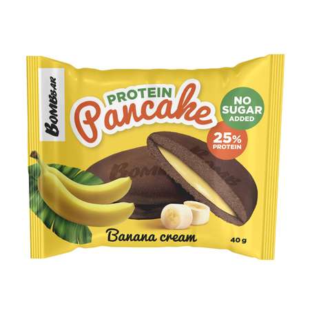 Панкейк Bombbar неглазированный с начинкой Банановый крем 40г